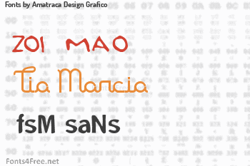 Amatraca Design Grafico Fonts