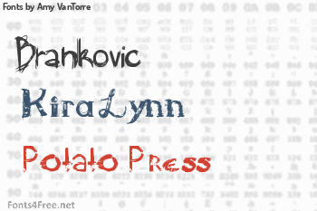 Amy VanTorre Fonts