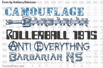 Anthony Robinson Fonts