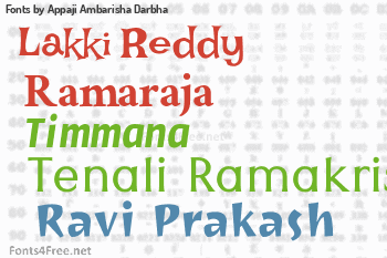 Appaji Ambarisha Darbha Fonts