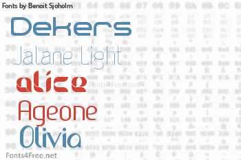 Benoit Sjoholm Fonts