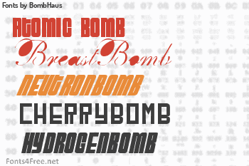 BombHaus Fonts