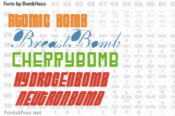 BombHaus Fonts