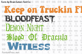 Brain Eaters Font Co. Fonts