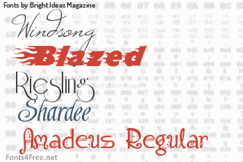 Bright Ideas Magazine Fonts