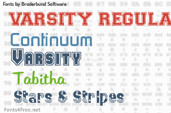 Broderbund Software Fonts