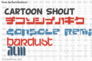 Buro Destruct Fonts