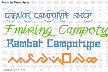 Campotype Fonts