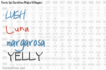 Carolina Mejia Villegas Fonts