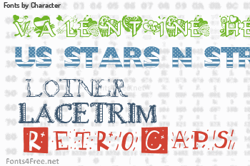 Character Fonts