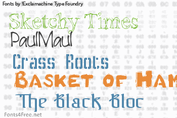 !Exclamachine Type Foundry Fonts