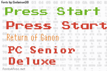 Codeman38 Fonts