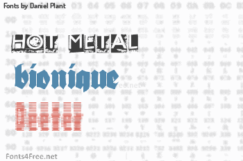 Daniel Plant Fonts