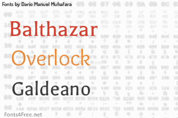 Dario Manuel Muhafara Fonts