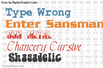 Digital Graphic Labs Fonts