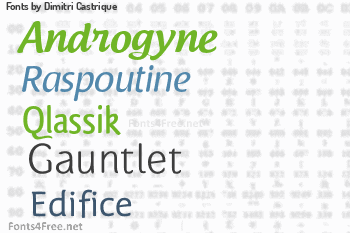 Dimitri Castrique Fonts