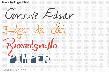 Edgar Eliud Fonts