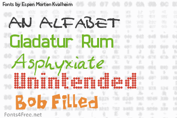 Espen Morten Kvalheim Fonts