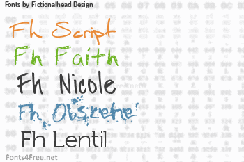Fictionalhead Design Fonts