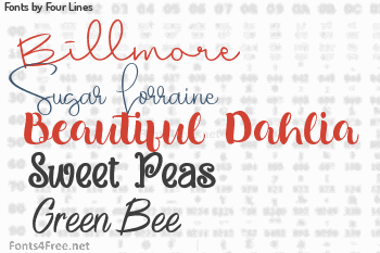 Four Lines Fonts