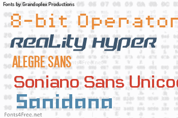 Grandoplex Productions Fonts