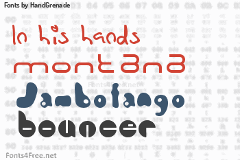 HandGrenade Fonts