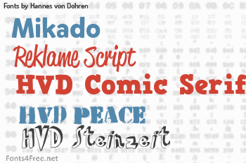 Hannes von Dohren Fonts