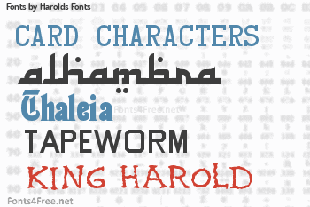 Harolds Fonts Fonts