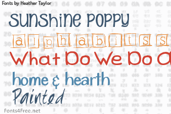 Heather Taylor Fonts