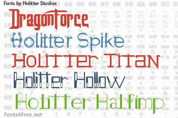 Holitter Studios Fonts