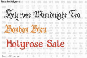 Holyrose Fonts