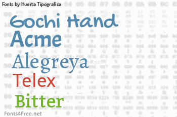 Huerta Tipografica Fonts