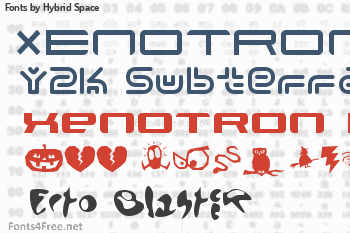 Hybrid Space Fonts