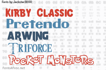 Jackster3000 Fonts