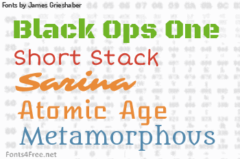 James Grieshaber Fonts