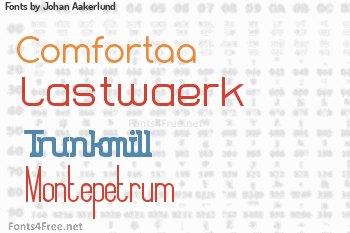 Johan Aakerlund Fonts