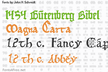 John H. Schmidt Fonts