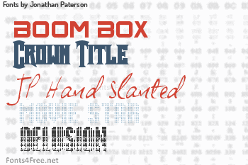 Jonathan Paterson Fonts