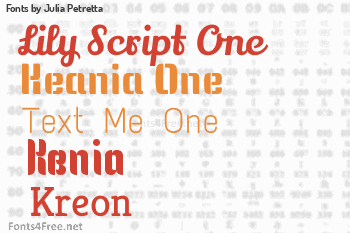 Julia Petretta Fonts