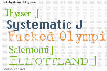 Julius B. Thyssen Fonts