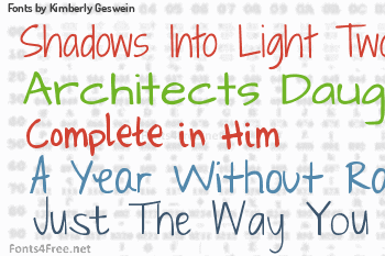 Kimberly Geswein Fonts