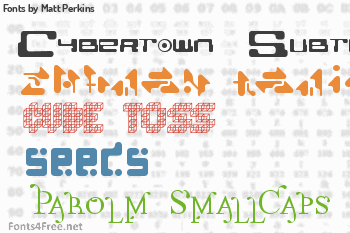 Matt Perkins Fonts