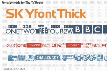 mtda for The TV Room Fonts