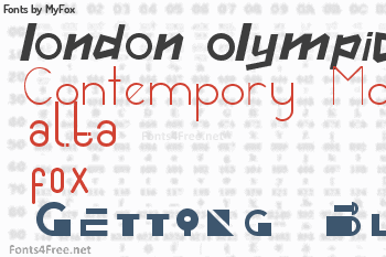 MyFox Fonts