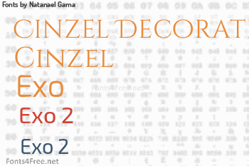 Natanael Gama Fonts