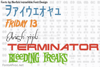 Norfok Incredible Font Design Fonts