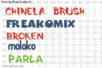 Paulo Cunha Jr. Fonts