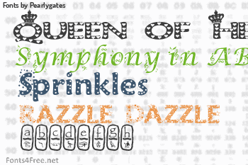 Pearlygates Fonts