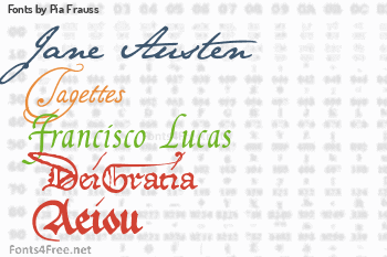 Pia Frauss Fonts