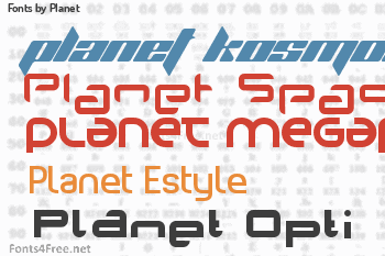 Planet Fonts